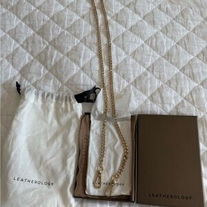 Leatherology new Gold Chain crossbody Strap